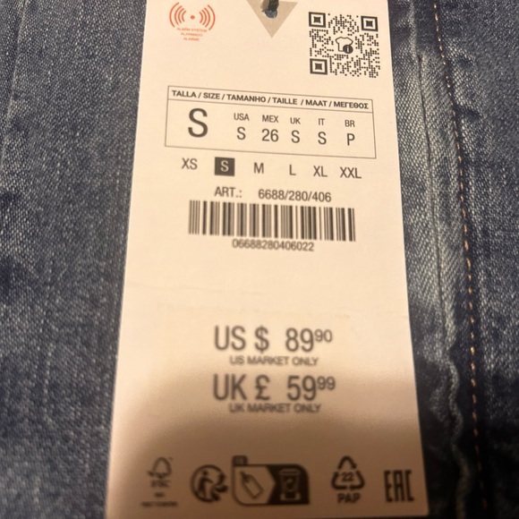 Zara Denim Mirror Dress NWT - Picture 5 of 5